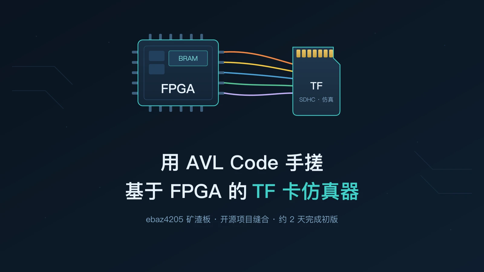 用 AVL Code 手搓一个基于 FPGA 的 TF 卡仿真器